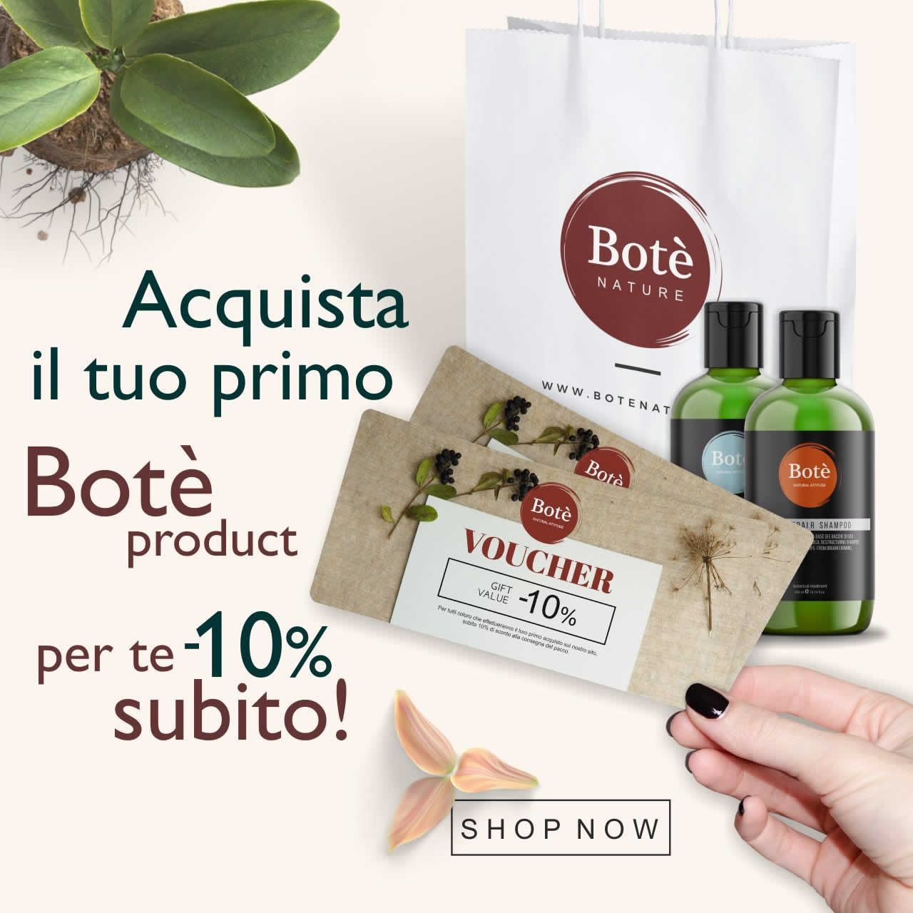 Visualizza la promozione Botè ti premia al primo acquisto