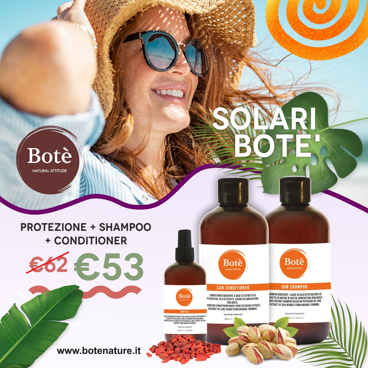 Visualizza la promozione Proteggi i tuoi capelli da sole e salsedine